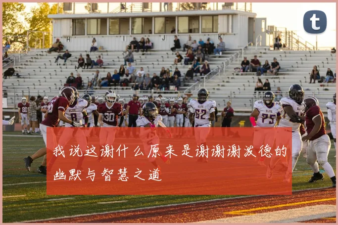 我说这谢什么原来是谢谢谢泼德的幽默与智慧之道